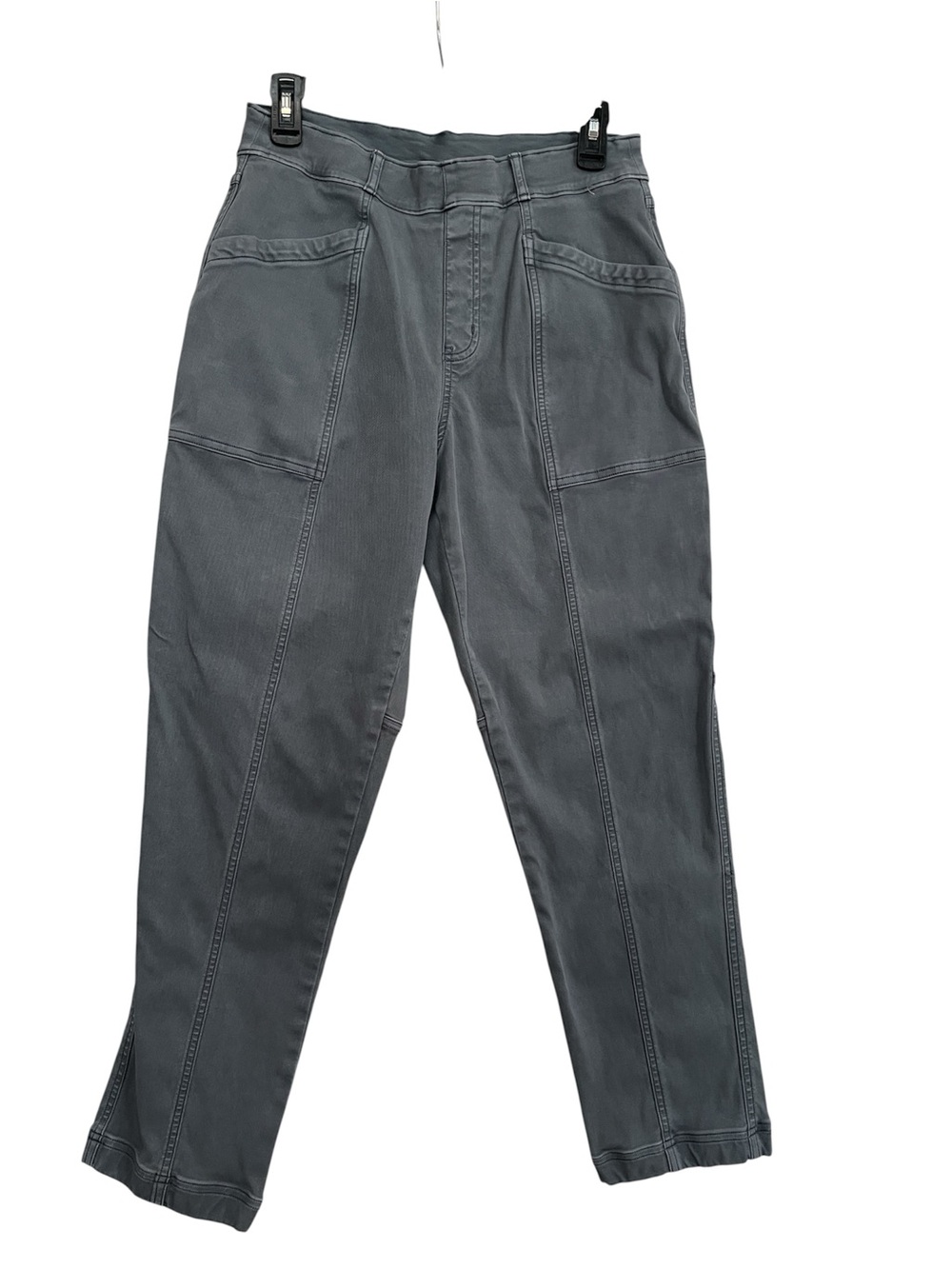 Spanx Stretch Twill Straight Leg Pants in a grey color size L